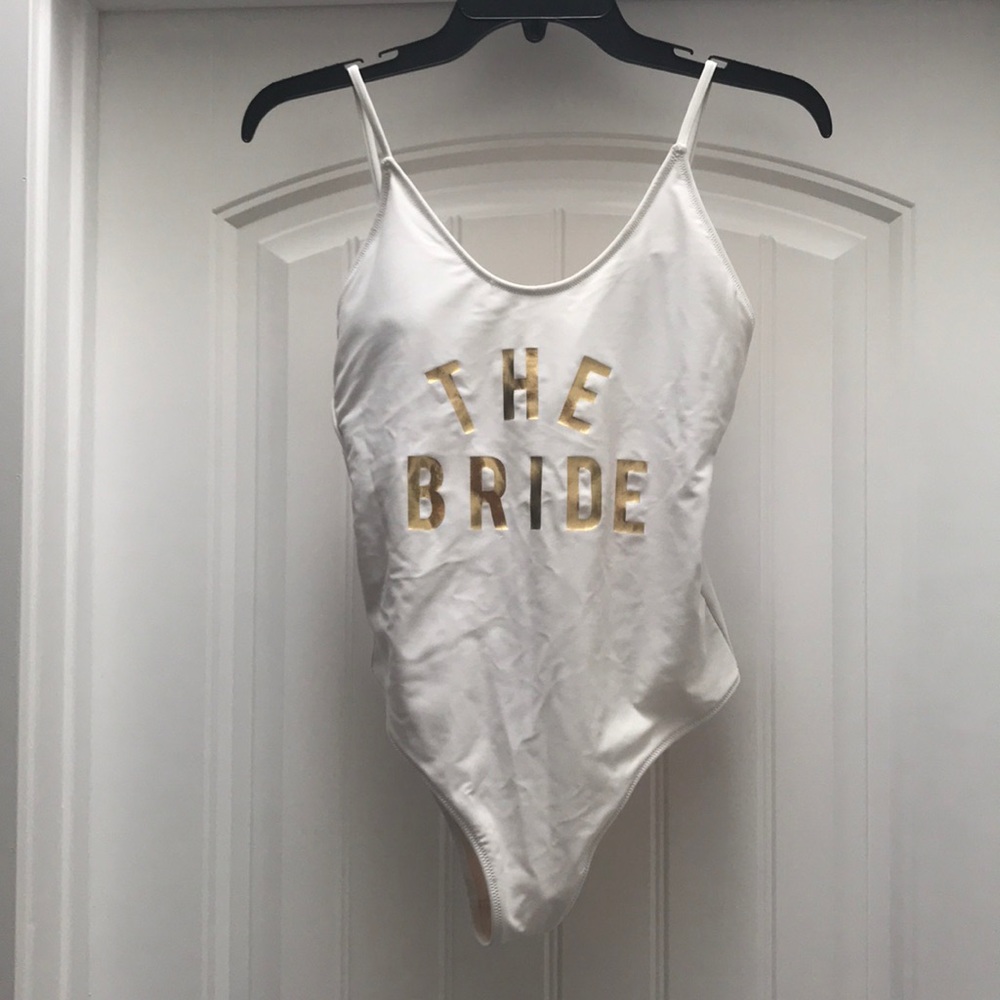 “Bride” one-piece swimsuit
